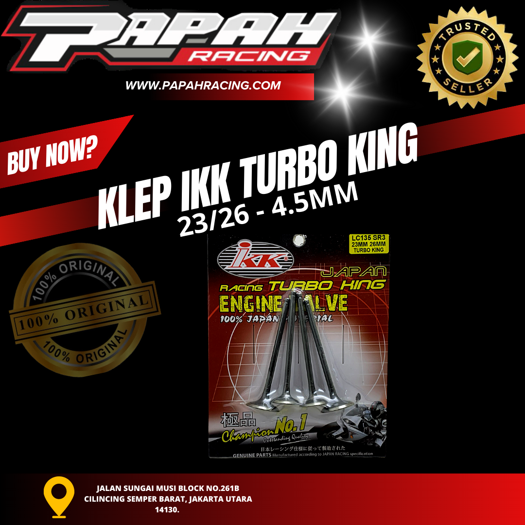 KLEP IKK SUPER TURBO 26-23 DIAMTER BATANG 4.5MM IKK